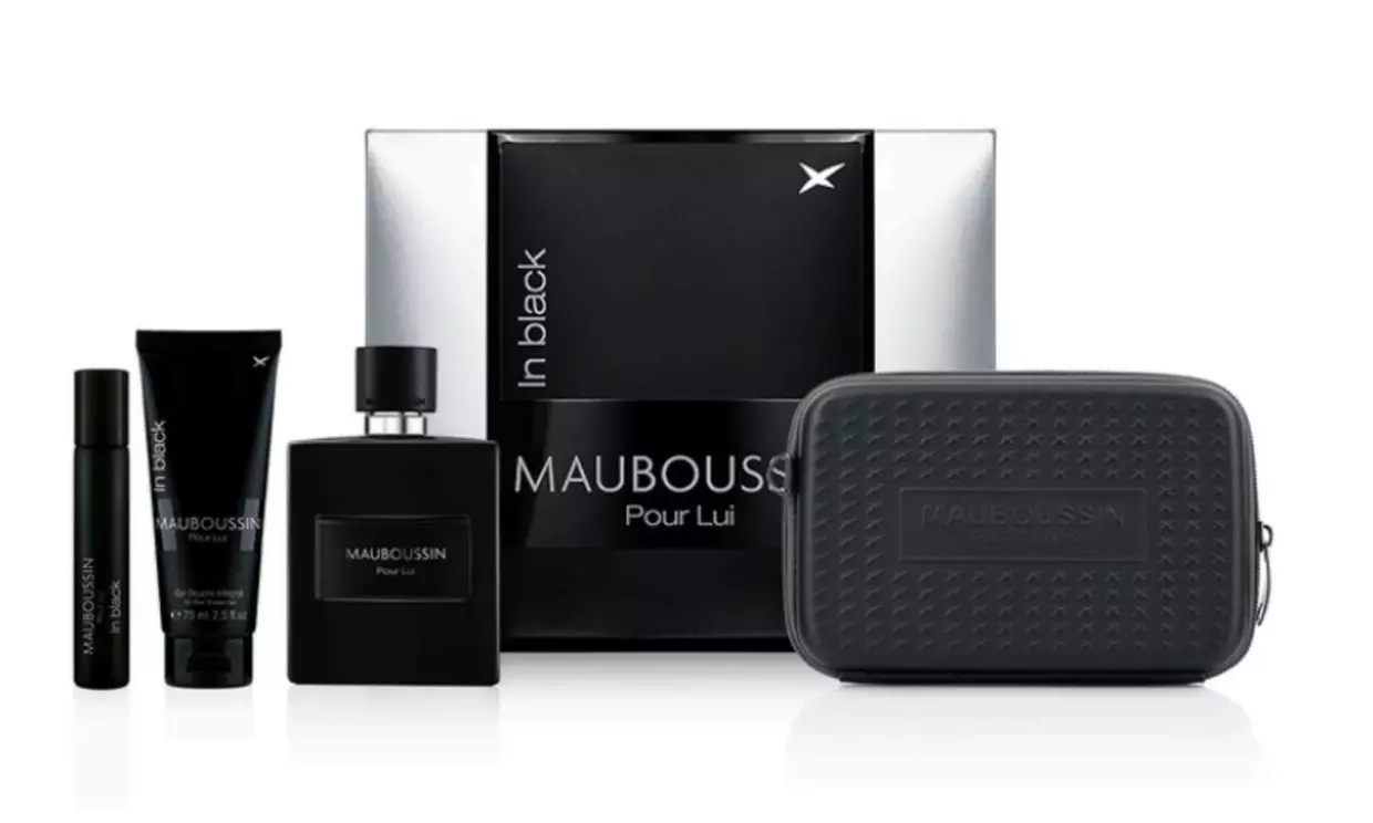 Coffret Mauboussin avec eau de parfum de 100 ml au choix, gel douche 75 ml, travel spray 20 ml et sac à bandoulière - Second Medium