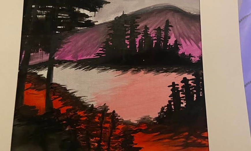 Image 4: Relax & Unwind with Paint and Sip - Watercolor Chill Meditation