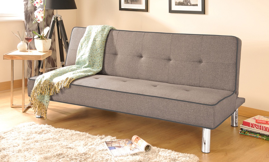 Image 8: Meribel Fabric Sofa Bed