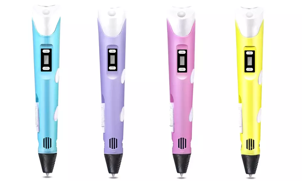 Penna 3D con schermo LED e filamento PLA