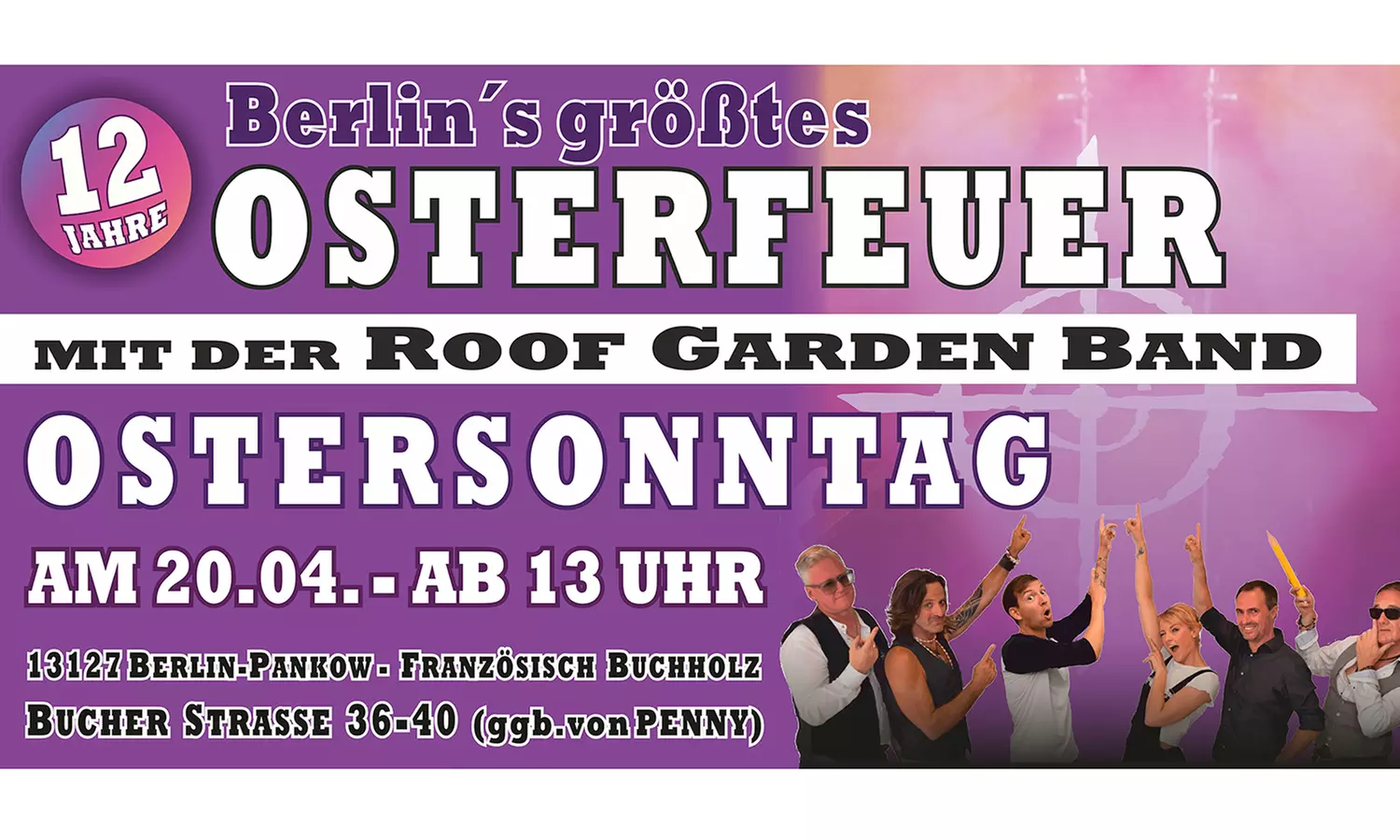 Eintritt für das Osterfeuer in Berlin Französisch Buchholz am 20.04.25 von 13 - 23 Uhr für 2 Pers. (50% sparen) - Primary Image