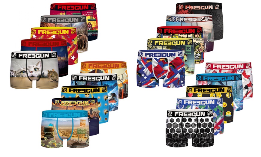 Image 4: Lot de boxers surprise Freegun pour homme en microfibre