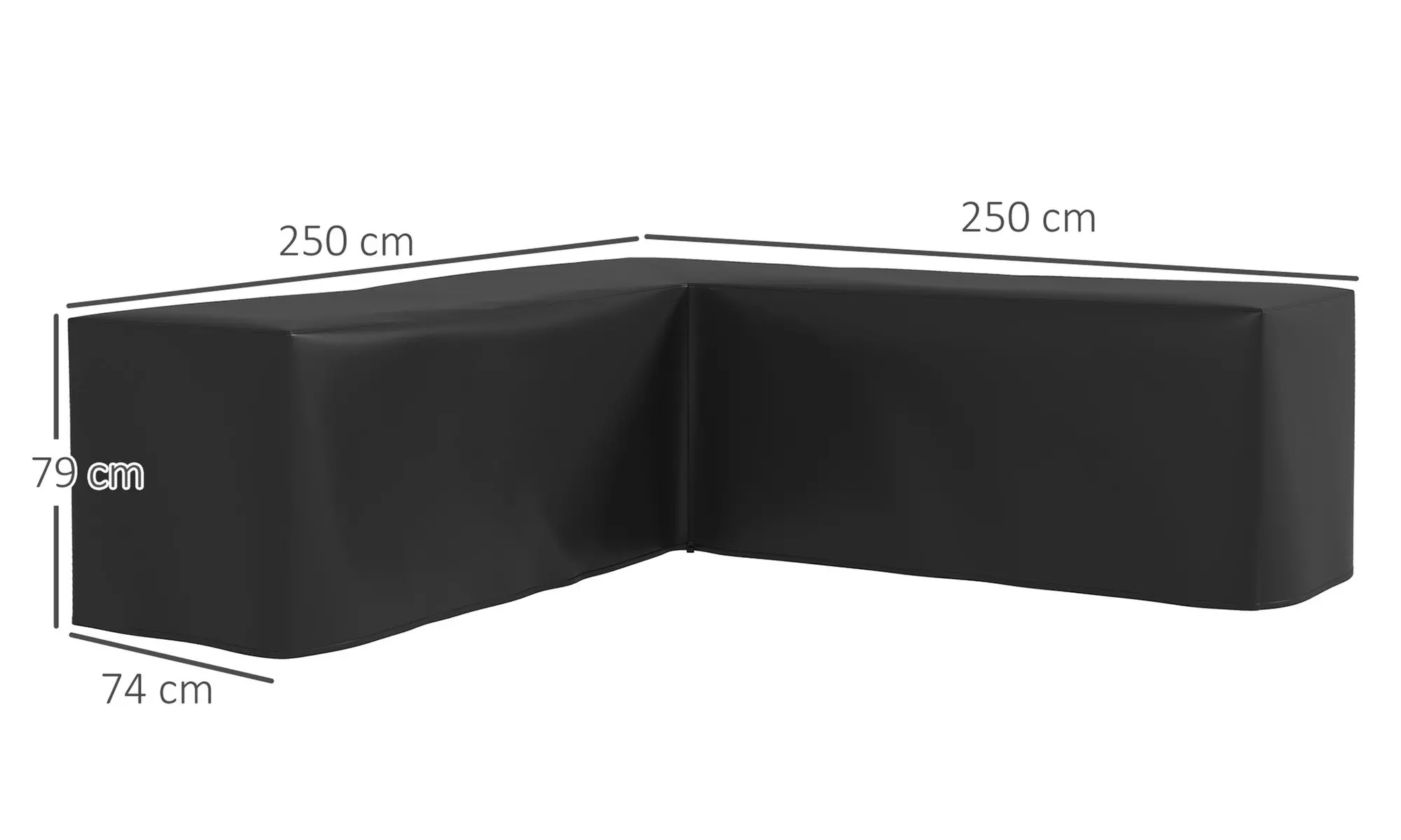 Outsunny L-Shaped Waterproof Furniture Cover
