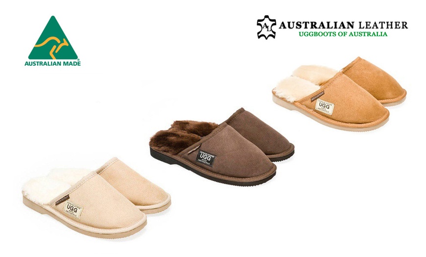 Image 1: Australian Leather UGG Scuffs