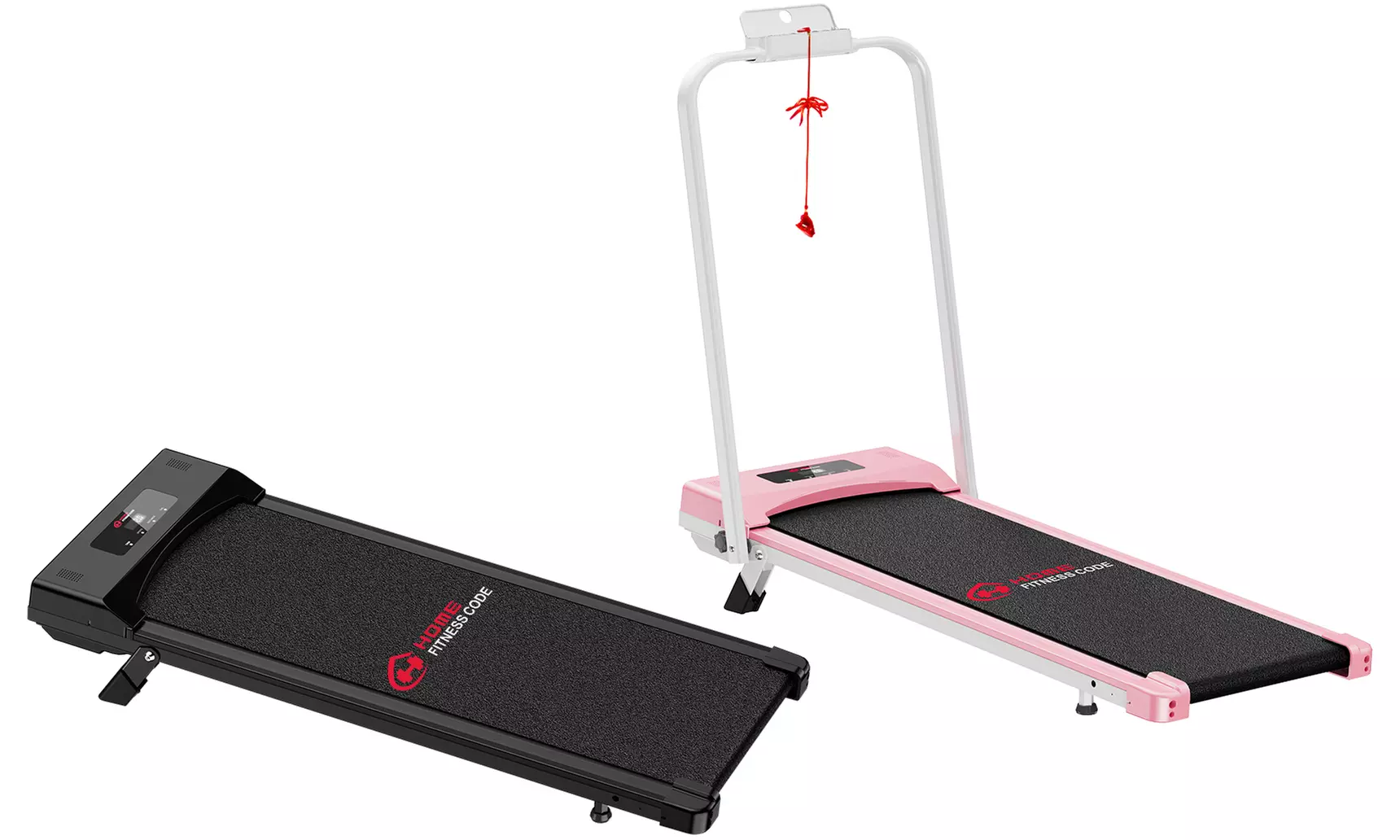 2-in-1 Foldable Treadmill with LCD Display and Remote - Primary Image