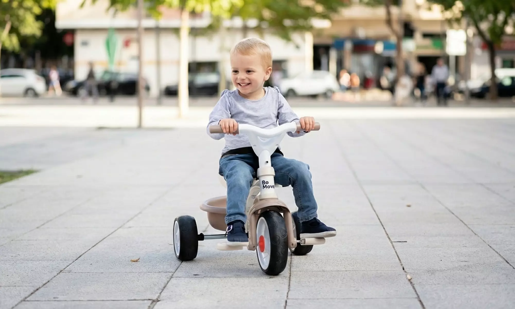 Smoby 2-in-1 Kids Tricycle with Parent Handle