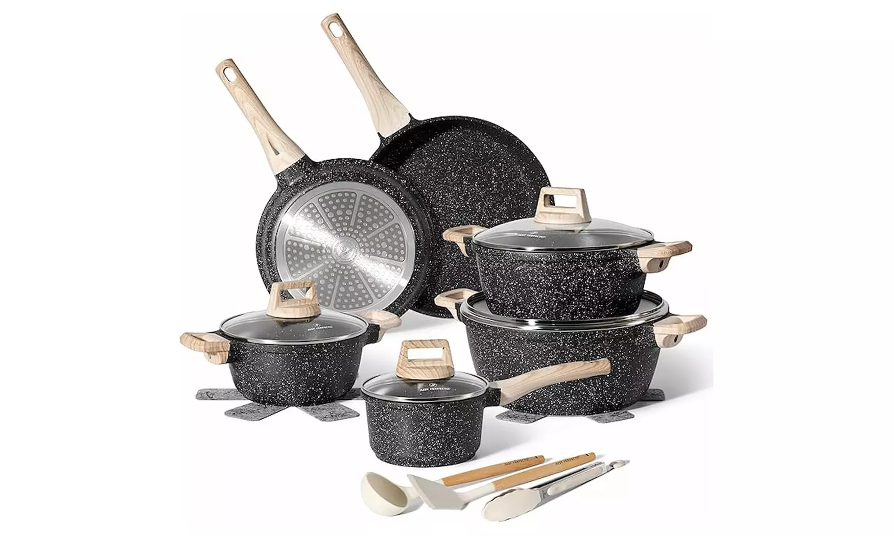 15-teiliges Kochgeschirrset mit Antihaftbeschichtung
