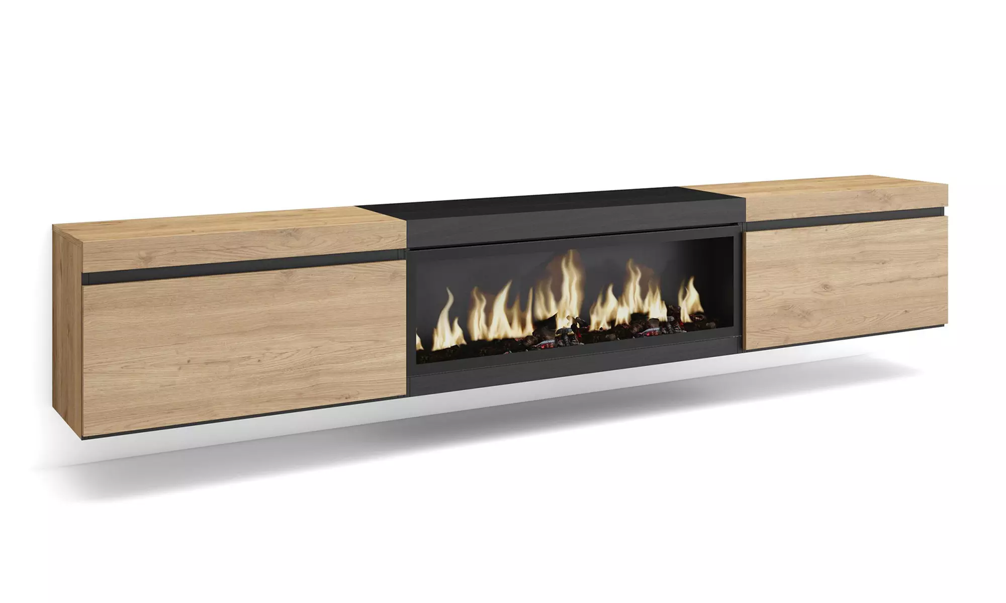 Meuble TV suspendu avec grande capacité de rangement