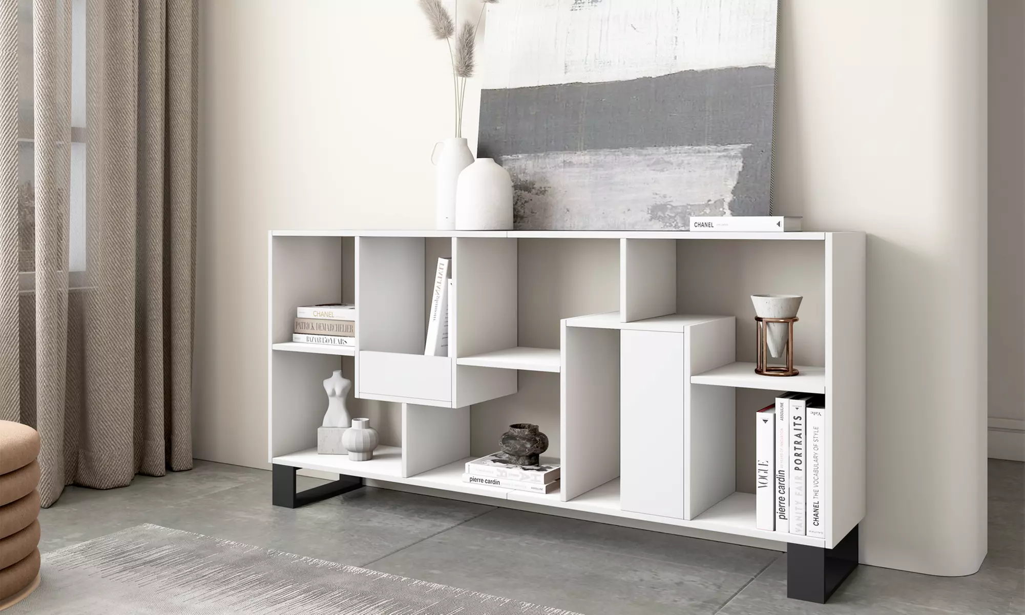 Estantería librería multiposición de diseño