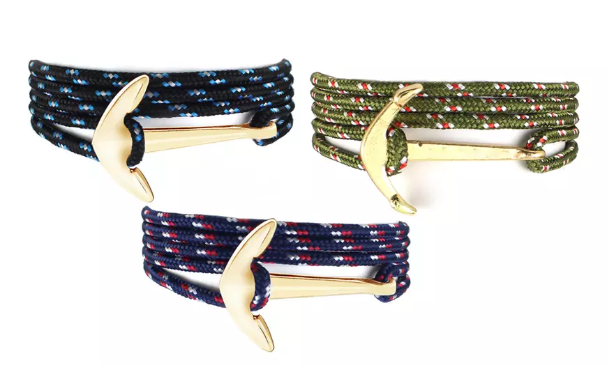 Image 20: Pulsera de cuerda y ancla