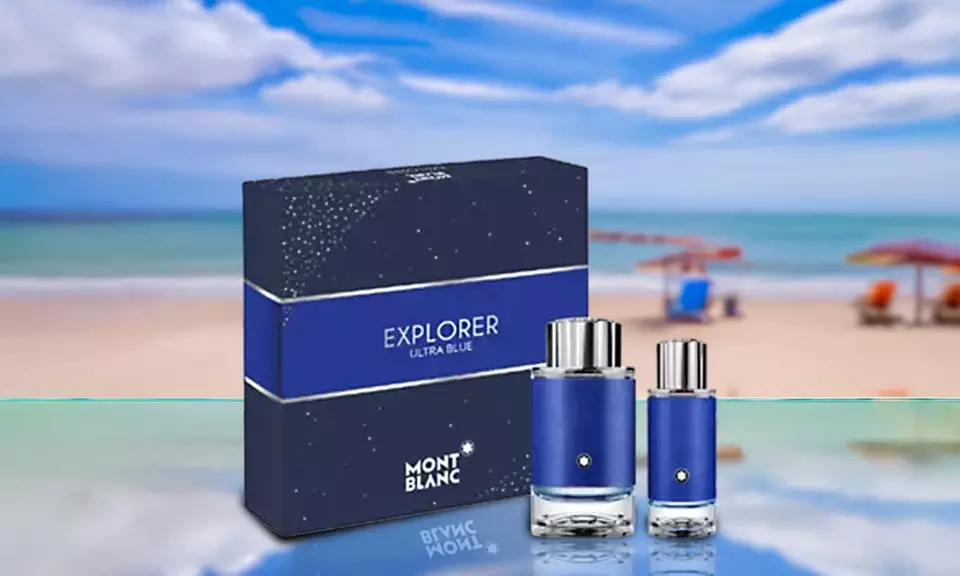 MontBlanc Explorer Ultra Blue 2 Piece Eau de Parfum Gift Set for Men