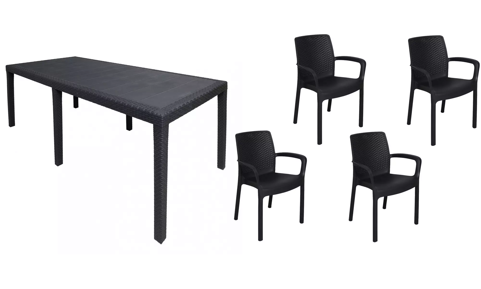 Tavolo allungabile da esterno con 4 sedie