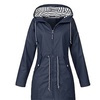 Image 5: Water-resistant Hooded Longline Raincoat