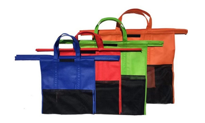 Image 5: Four Pieces of Reusable Shopping Trolley Bags