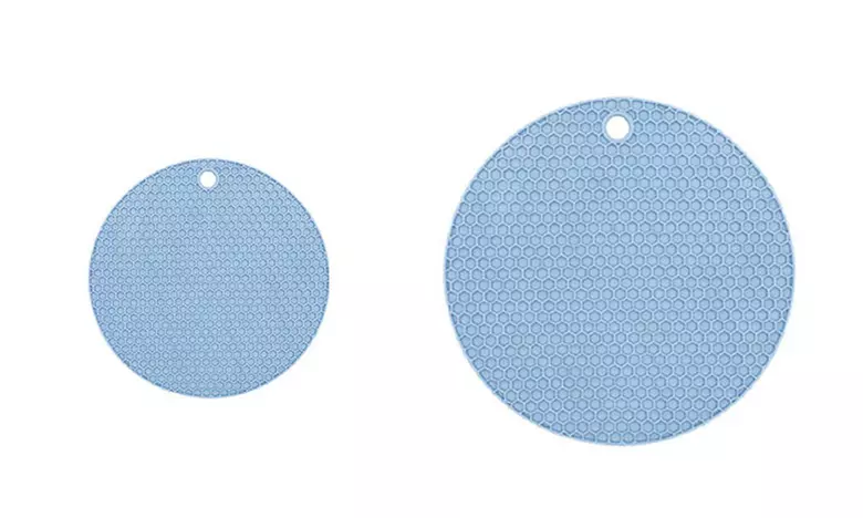 1x oder 2x hitzebeständiger und rutschfester Silikon-Untersetzer