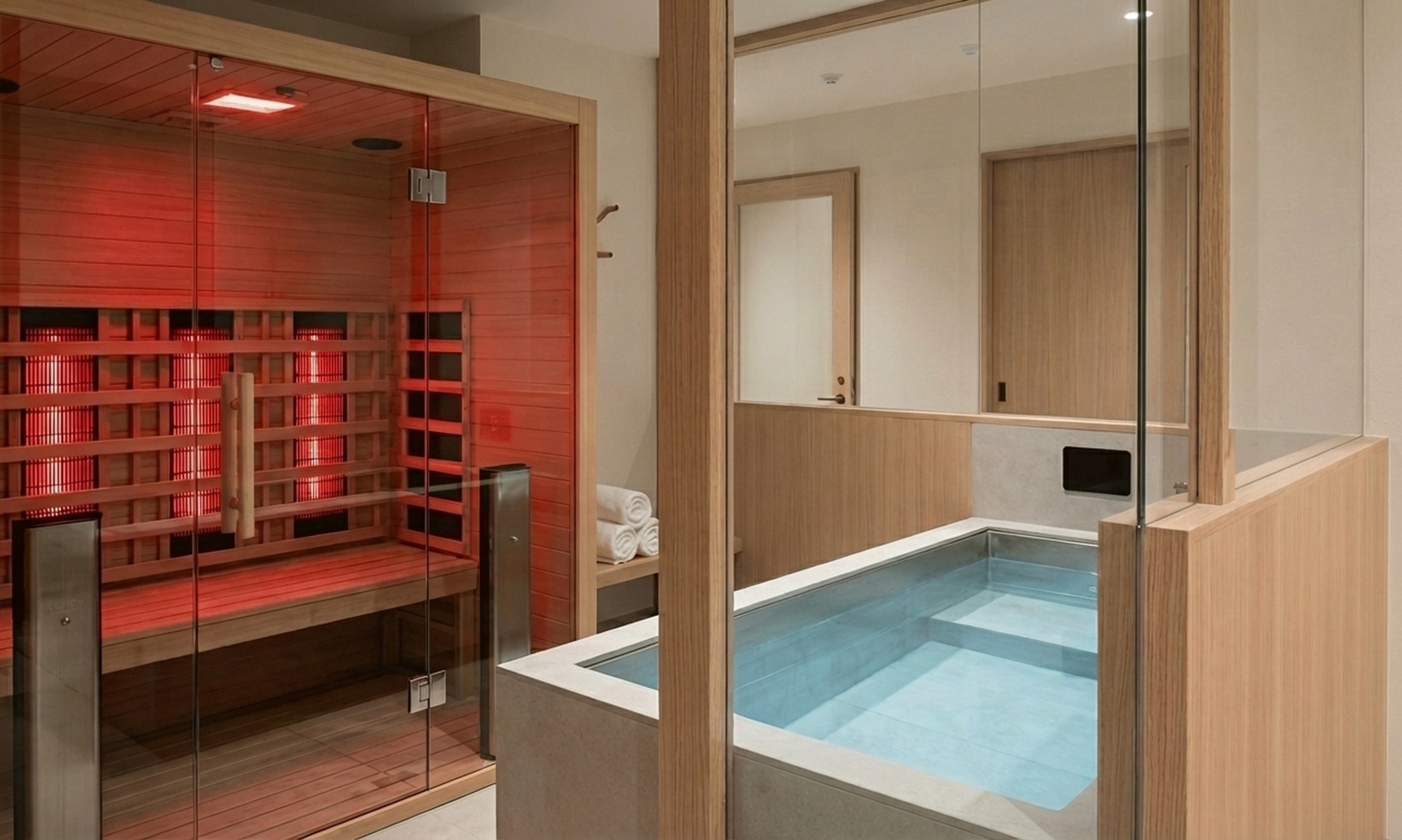 Private Infrared Sauna and Cold Plunge Suites
