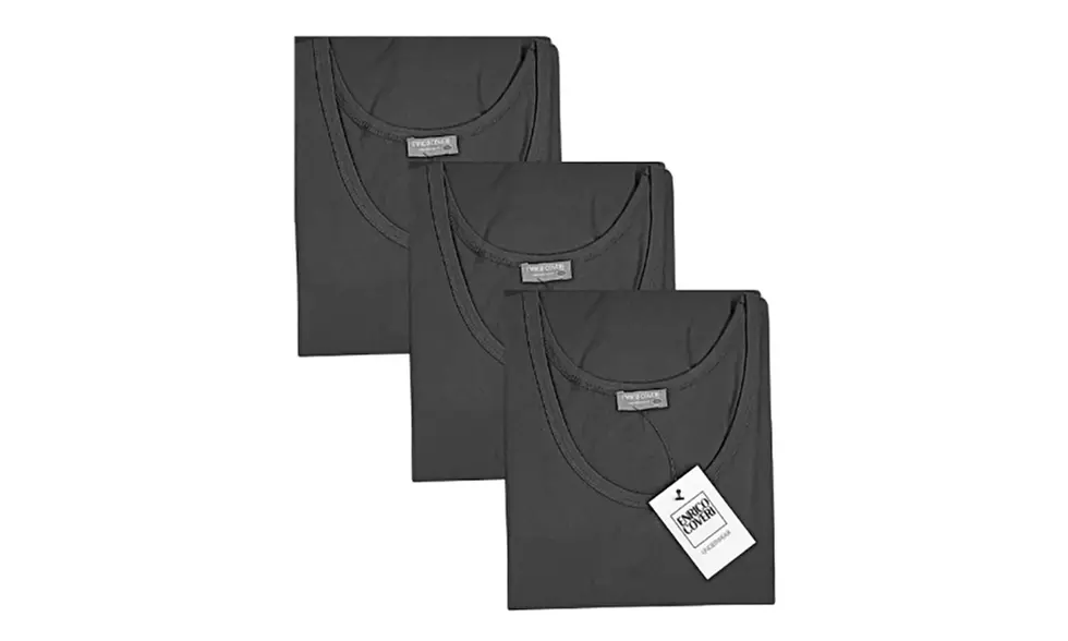 3 canottiere da uomo in cotone Enrico Coveri