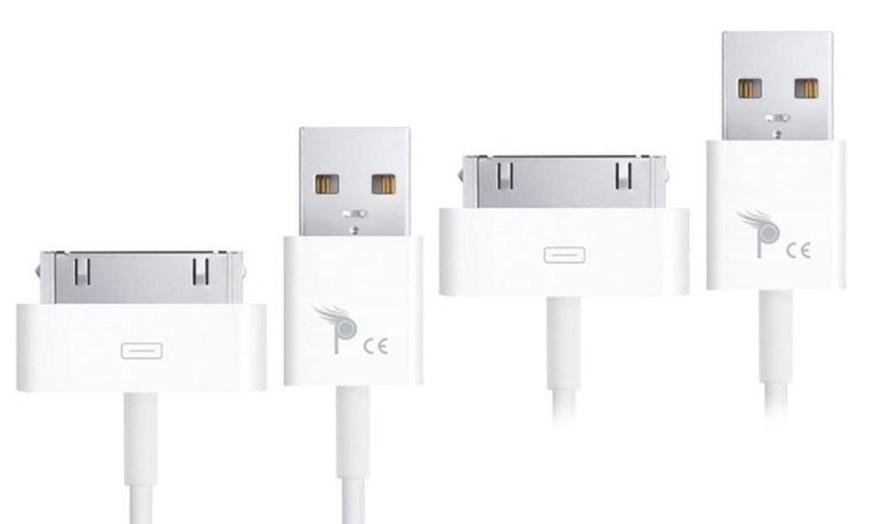 Image 6: 1, 2 or 3m White USB Charging Cable