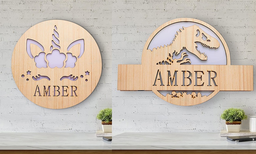 Image 9: Custom Custom Name Wall Lamp