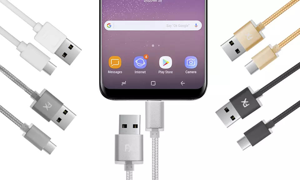 Câbles pour Samsung et Andoid - Type-C - Câble classiques ou tressés, livraison gratuite - Primary Image