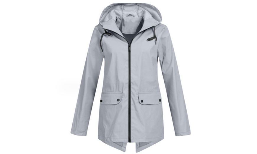 Image 7: Women's Lightweight Hooded Raincoat