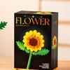 Image 2: DIY Flower Bouquet Building Blocks Set