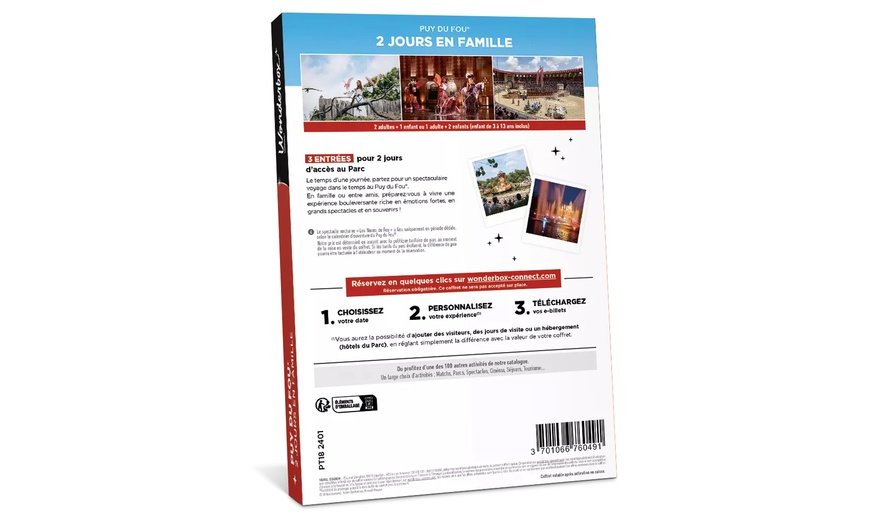 Image 8: 1, 2, ou 3 journées au Puy du Fou avec Wonderbox Connect
