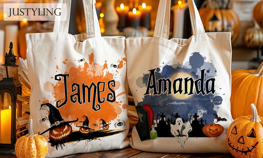 Image 3: Customized Trick or Treat Baskets with Pack Options - Yes Bobbleheads
