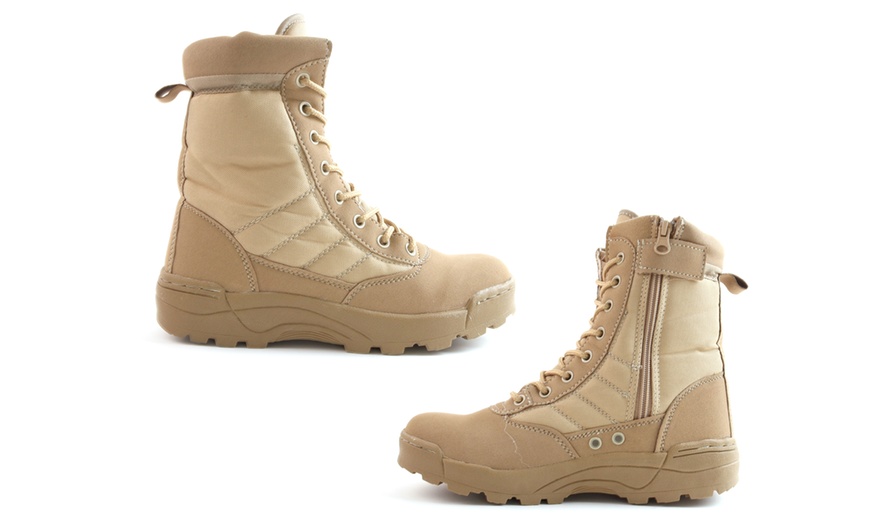 Image 3: Men's Military Style Boots