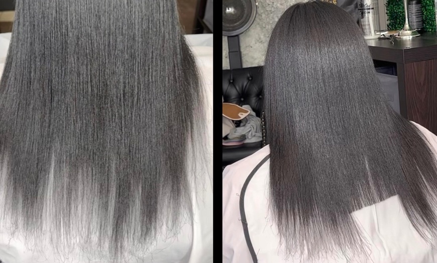 Image 2: Silk Press with Deep Conditioning and Precision Haircut
