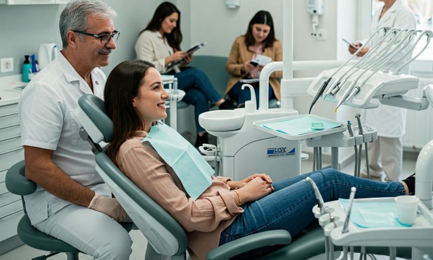 Image 1: Limpieza bucal con radiografía y opción a curetaje de 1 o 2 arcadas