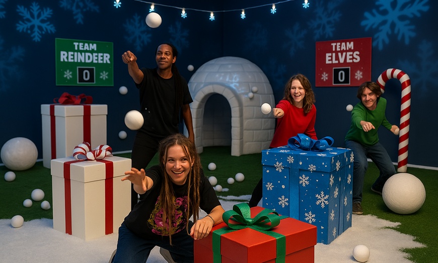 Image 2: Winter Snowball Fight Arena Admission at Bakersfield