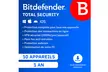 Bitdefender Total Security pour 1 an et jusqu'à 10 dispositifs - Second Medium