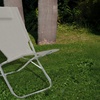 Image 1: Chaise de plage pliante "Giga Silver" en tissu Oxford