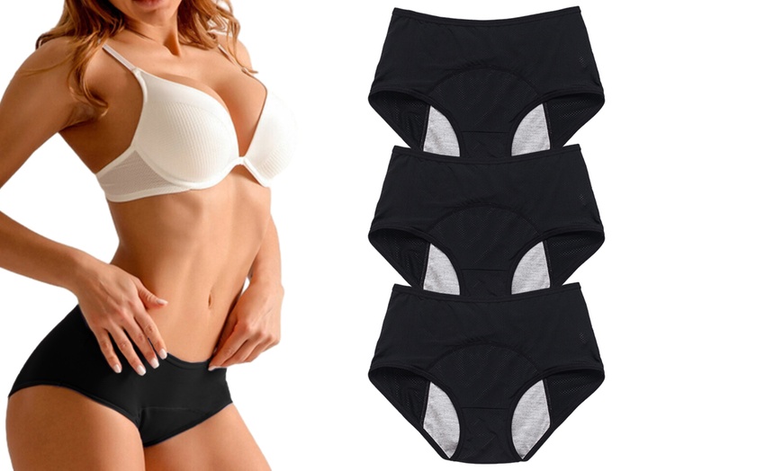 Image 11: 3Pcs Menstrual Period Underpants