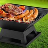 Image 1:  Outdoor Fire Pit with BBQ Grill - Multi-functional, Portable & Easy Clean