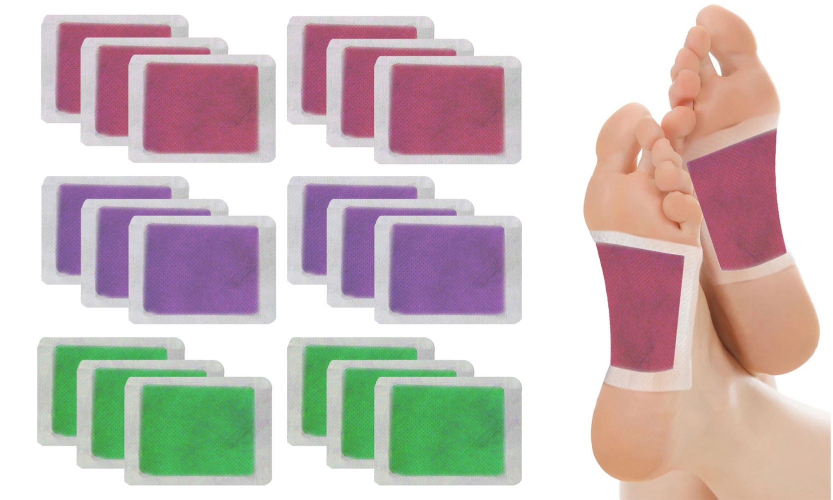 Scented Fatigue & Stress Relief, Sleep Better & Foot Care Detox Pads (30 Pack)