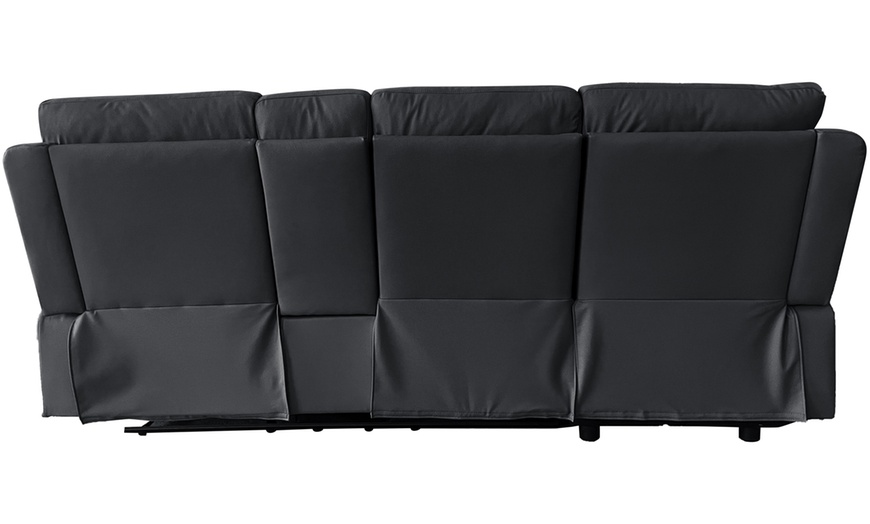 Image 7: DS Living Sorento 3 Seater Leather Corner Reclining Sofa