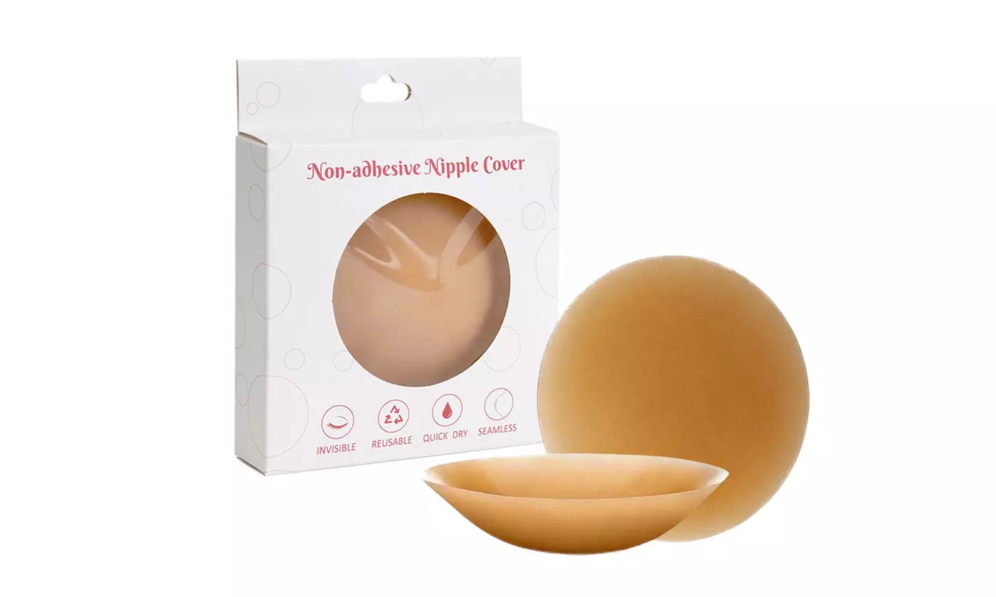 Invisible Silicone Nipple Pasties Reusable Self-Adhesive Breast Covers