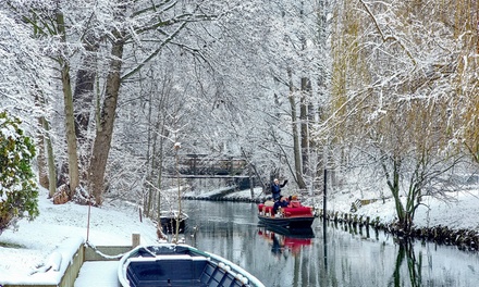 1 Stunde Glühwein - Kahnfahrt inkl. je 2 Becher Glühwein oder Tee für 2 Personen - Spreehafen Burg