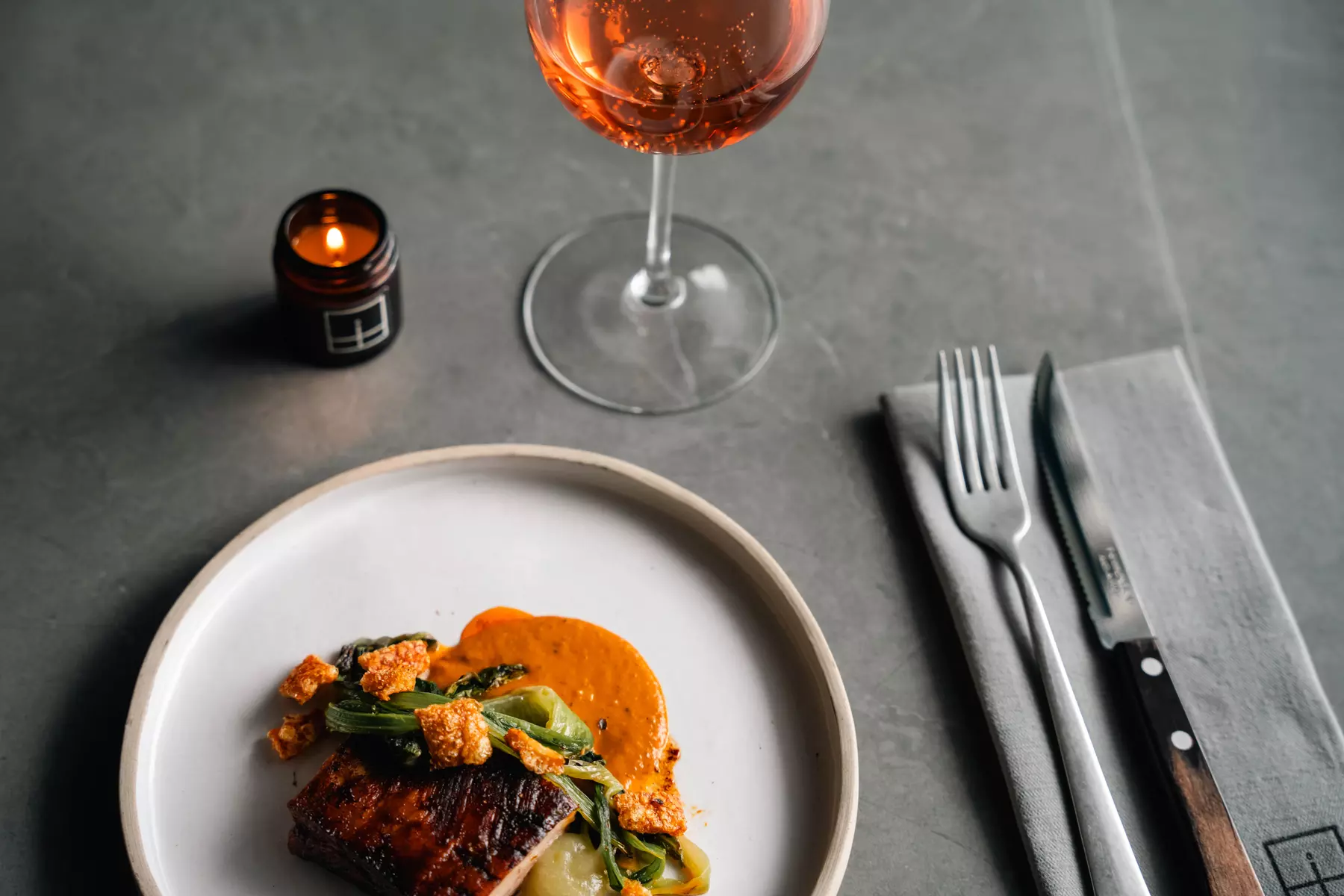 Exquisite Six-Course Meal w/ Welcome Cocktail at Table & Candle