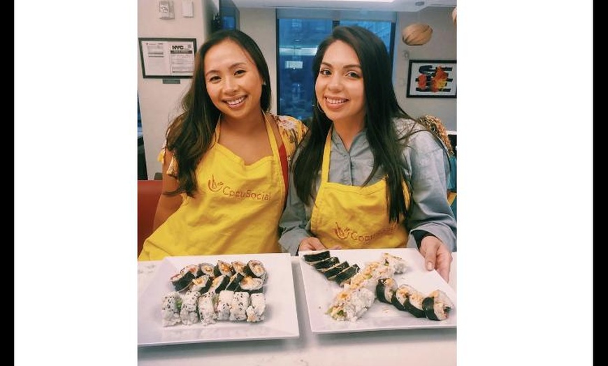 Image 1: Dive into a Fun Sushi Making Class for One or Two at CocuSocial 
