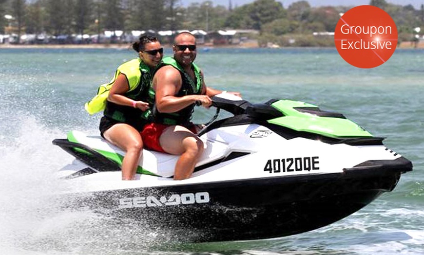 Image 1: Guided Jet Ski Tour for 2 People