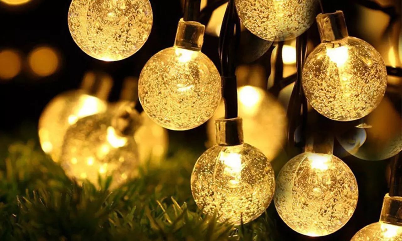 1x oder 2x Solar-LED-Lichterkette