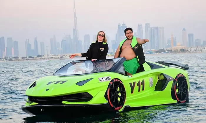 Experience the Thrill of a Jet Car Tour in Dubai with a 20-Minute Ride for 2 Persons (Up to 50% Off) - Primary Image