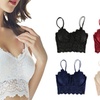 Image 1: Women Bralette Bra Lingerie Push Up Crochet Wireless Lace Bra Crop Tank Top