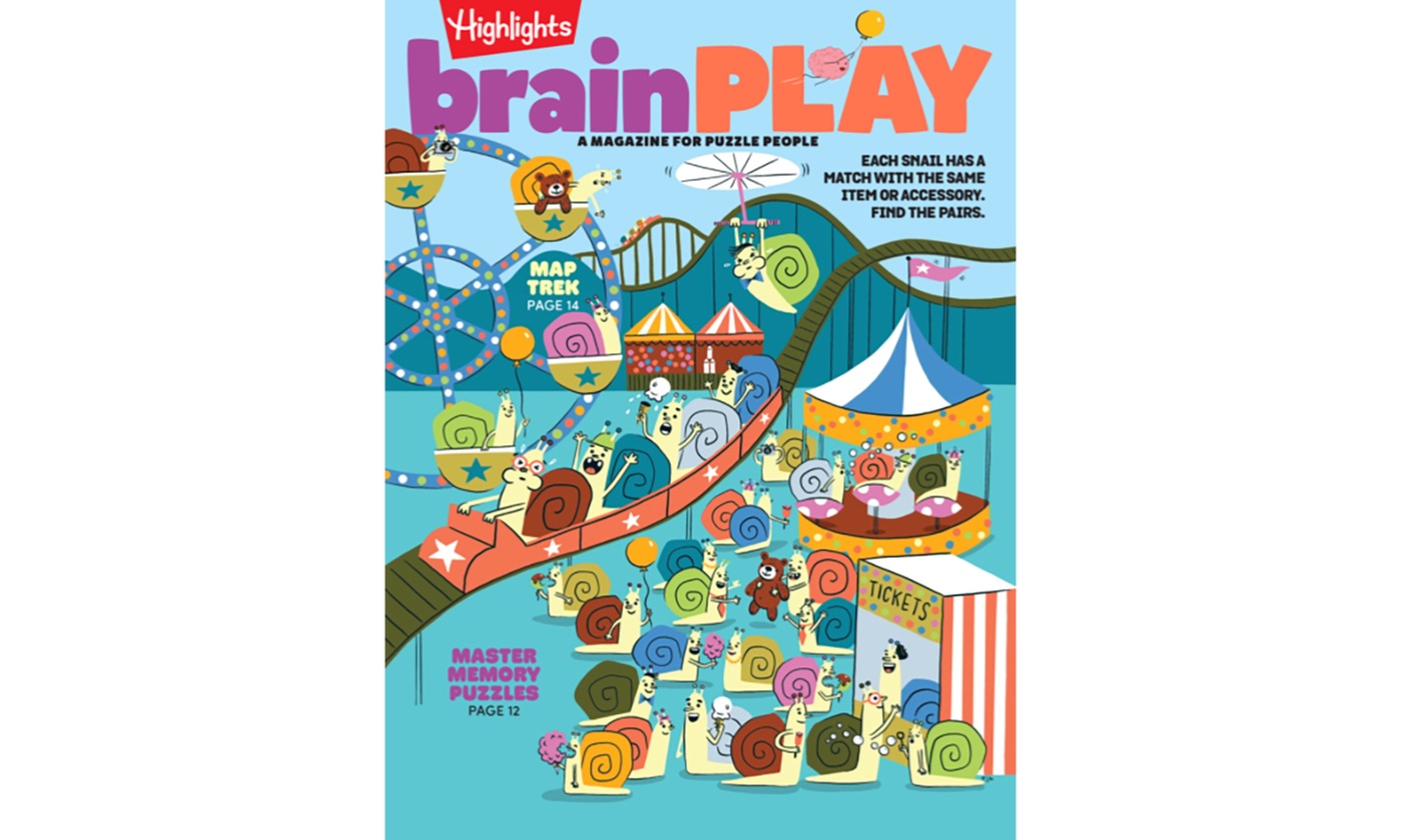 One Year Subscription to BrainPLAY Magazine with Puzzling Fun! 