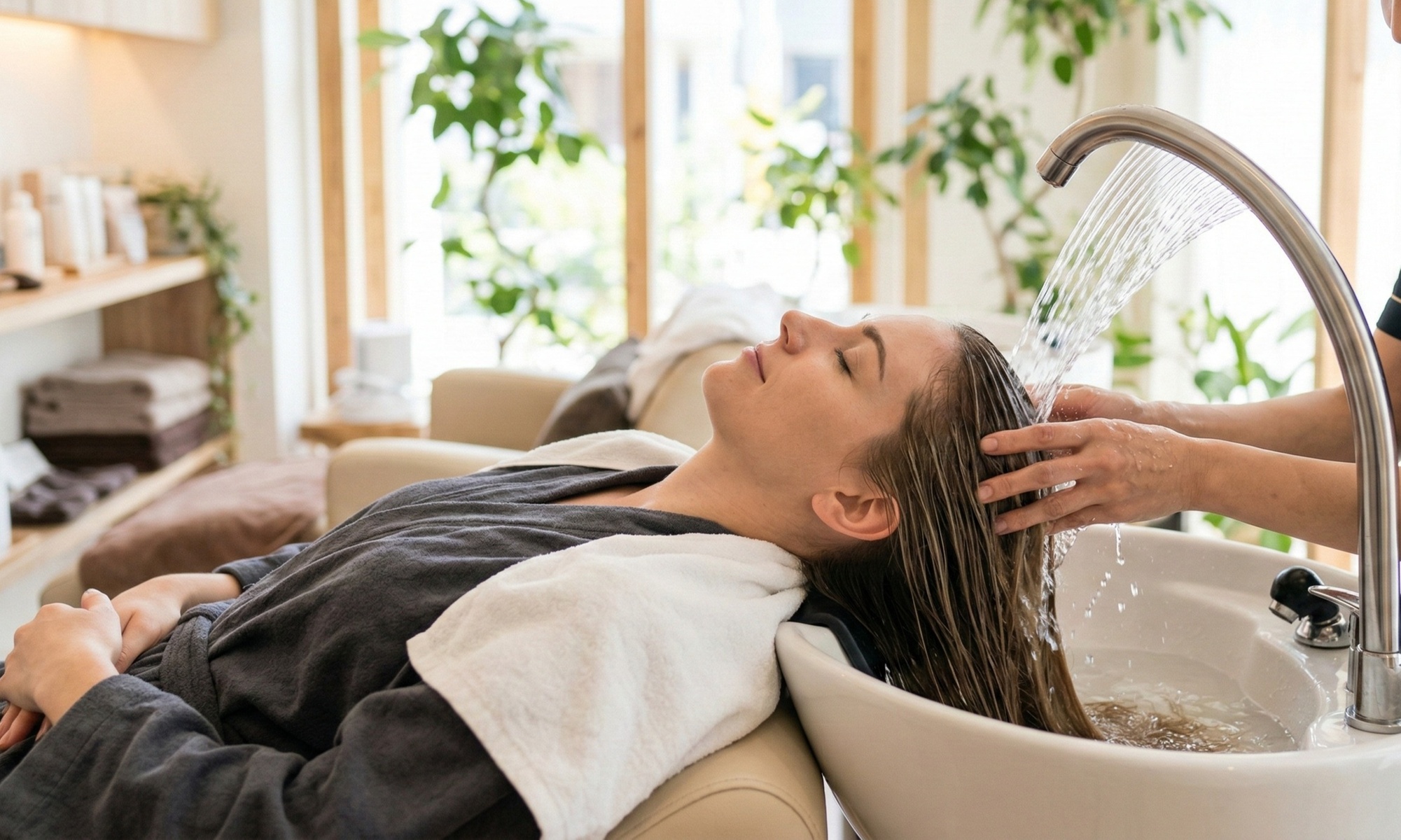 Head spa avec soin cuir chevelu et visage