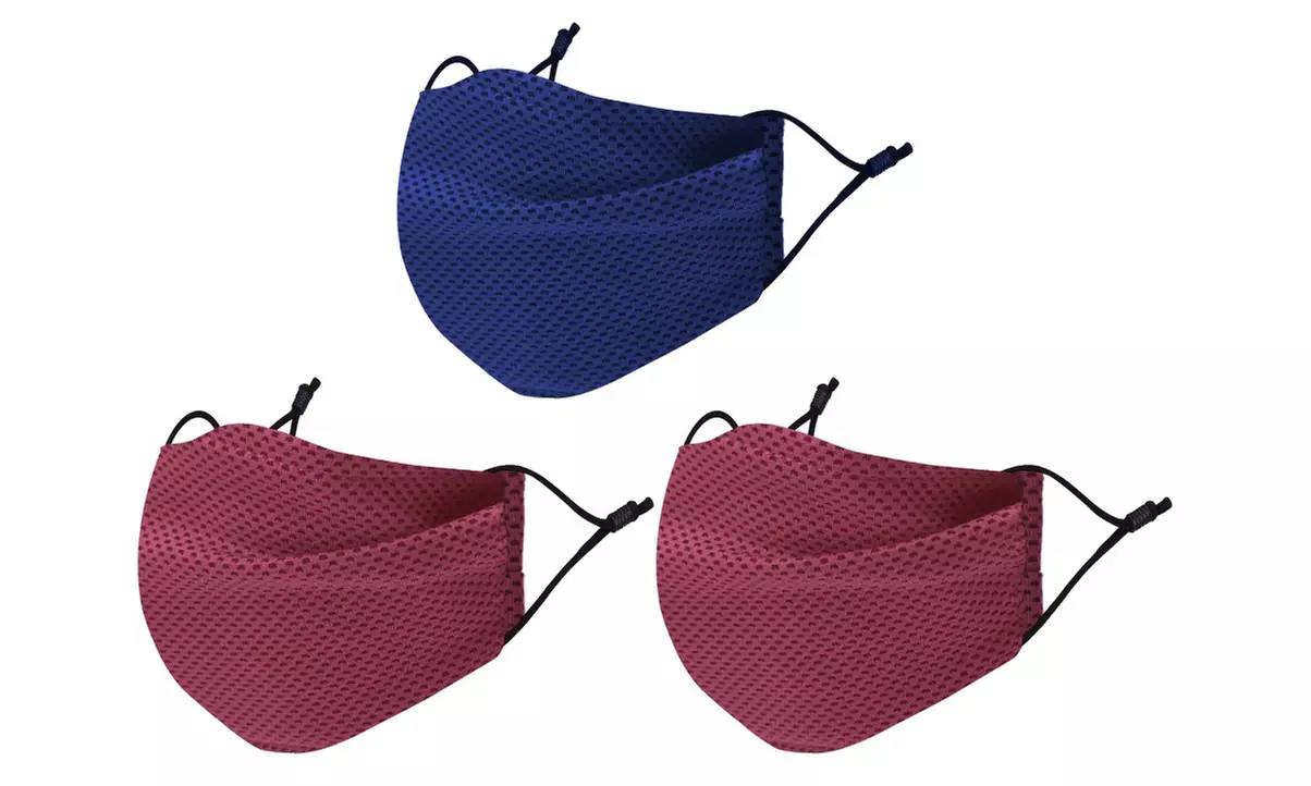 Waloo Cooling Face Masks, Cools when wet for Adults & Kids (1,2,3 or 4 Pack)