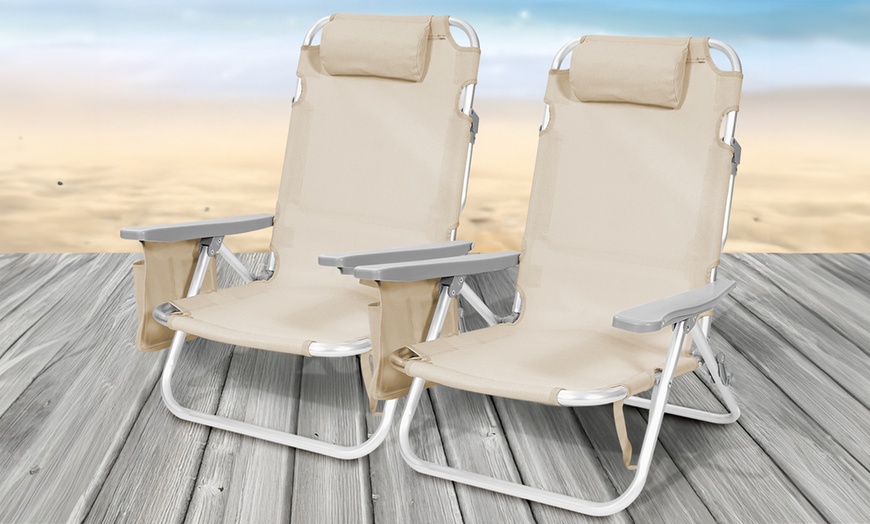 Image 5: Set van 2 zonnebedden